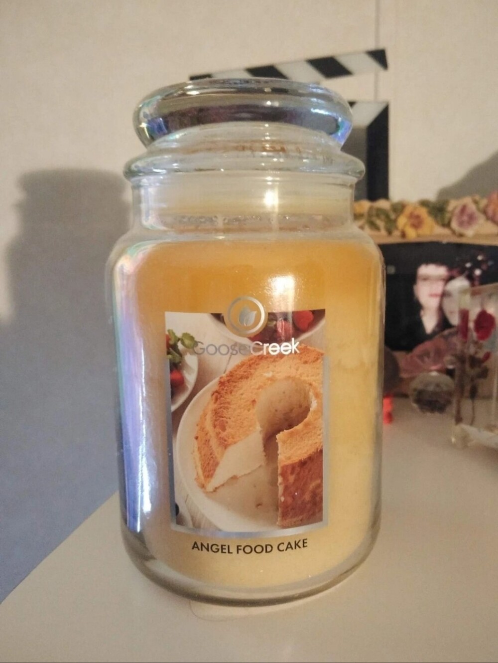 Very Rare Goose Creek Retired Large Jar Scented Angel Food Cake Jumbo Candle